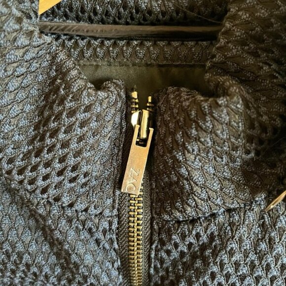 Zac Posen Fiona Puffer Jacket XS Blue Black Feather Down - Picture 12 of 16